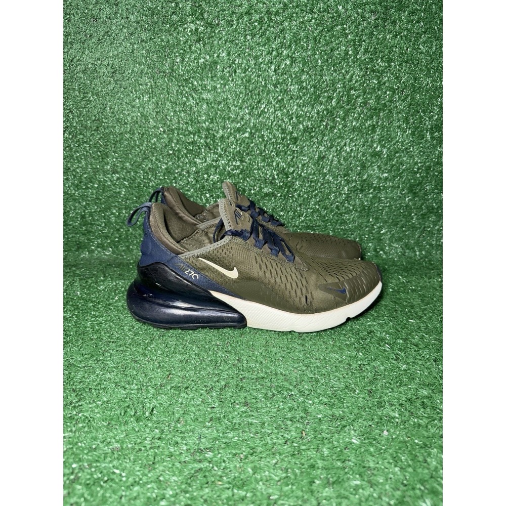 Nike Air Max 270 Mens Size 8 Olive Green Running Shoes Comfort Athletic Sneakers